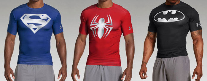 OAK - Under Armour mens super heroes/villains Compression shirt