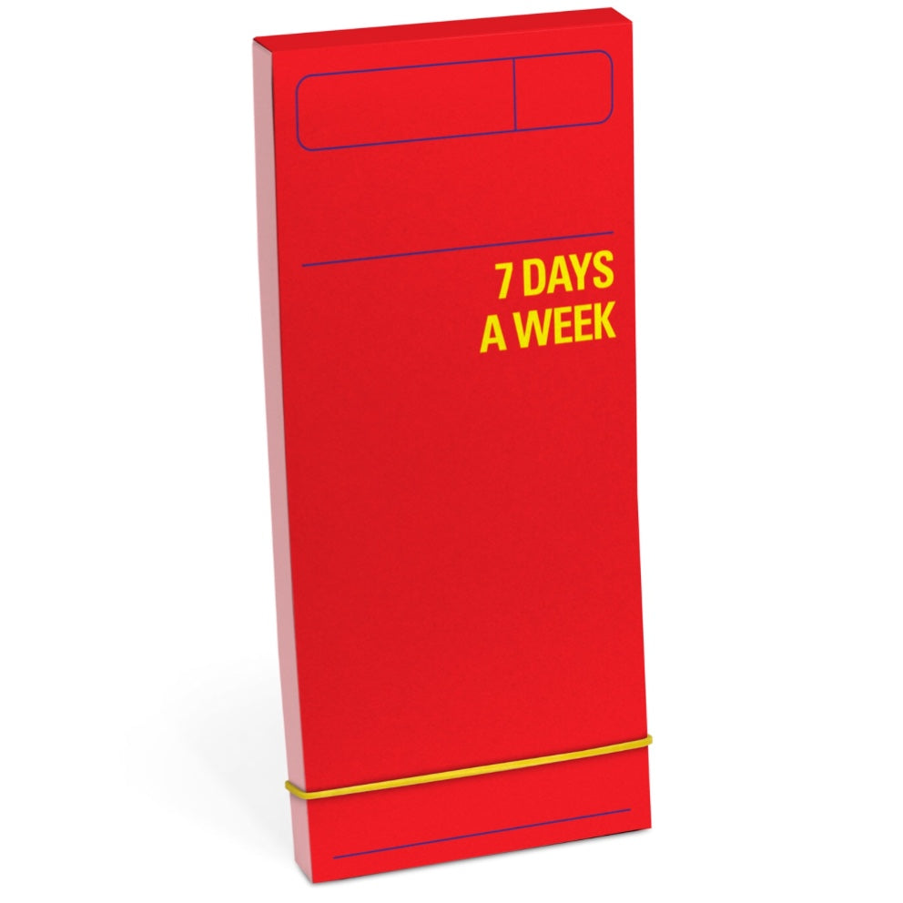 Week planner pad - red