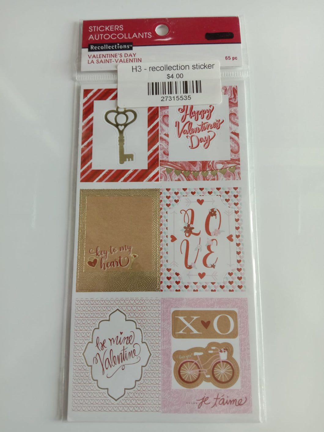 H3 - recollection stickers