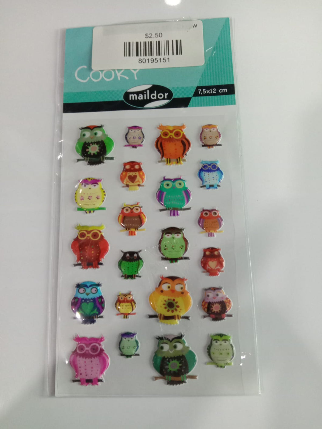 H3 -cooky sticker set (D) -owls