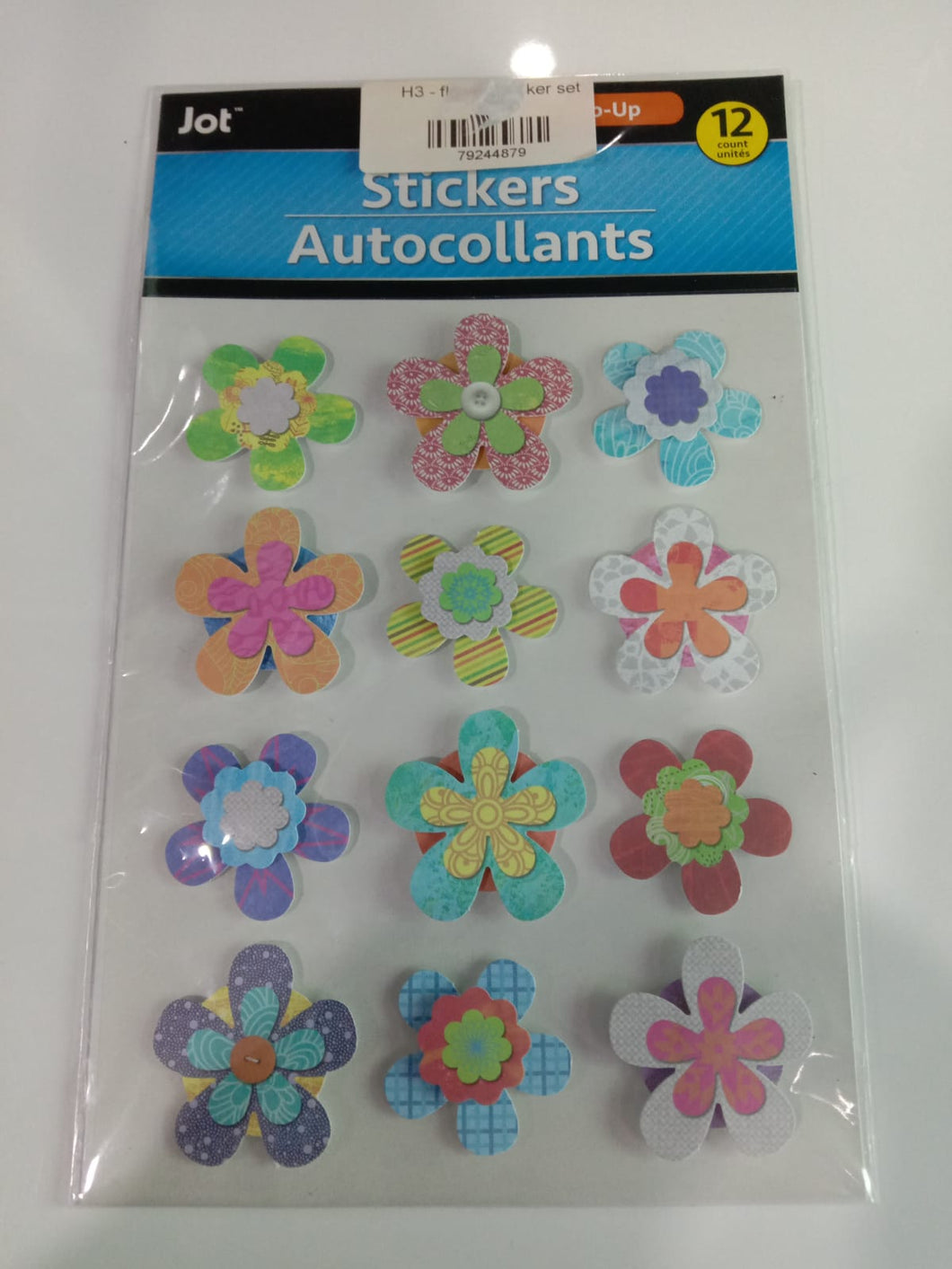 H3 - flowert sticker set