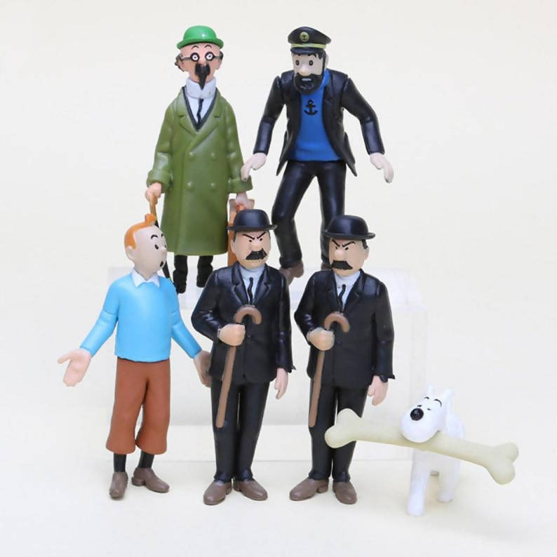 MYM -Mtintin snowy and cpt haddock figure